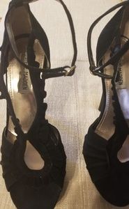 Steve Madden velour platform high heels